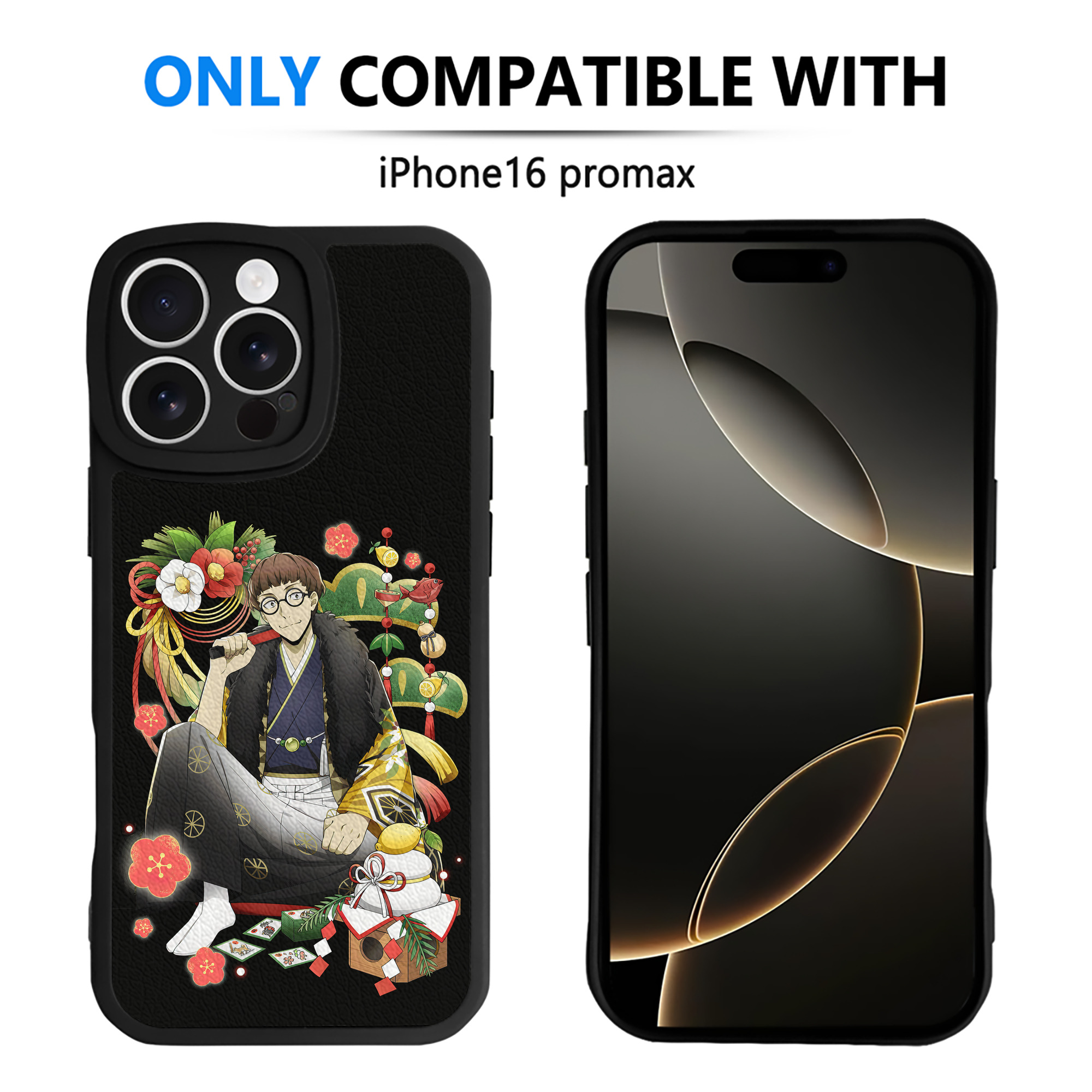 （画像用） 文豪ストレイドッグス Bungo Stray Dogs 【iPhone 16シリーズ対応】シリコンスマホケース（レザー調） 材質：シリコン